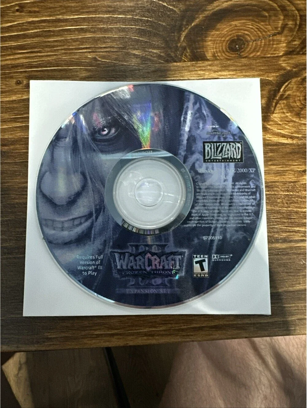 WarCraft 3 III: Frozen Throne Expansion Set (PC Game, 2003) Disc Only